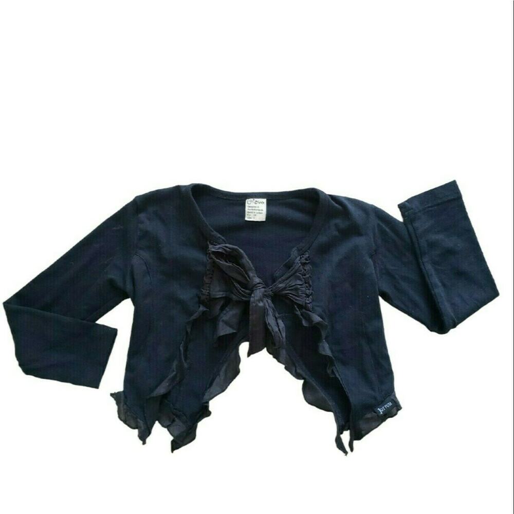 Jottum Black Tie Front Bolero Cardigan